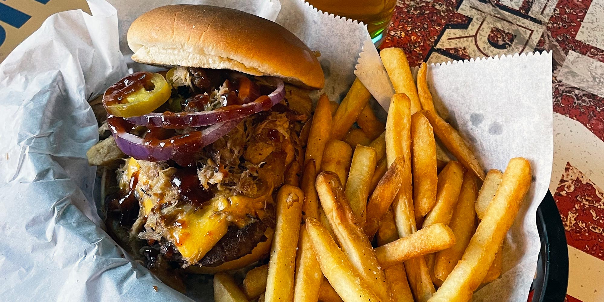 Empire Street Burger with Fries
