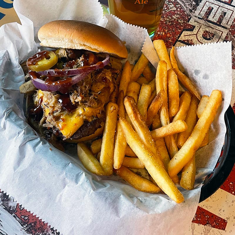 Empire Street Burger with Fries